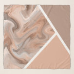 Modern Elegant Simple Brown Abstract Scarf<br><div class="desc">Modern elegant simplistic light brown aesthetic abstract design with pretty stylish white lines</div>