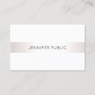 Modern Elegant Simple Design Professional Plain Business Card