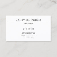 Modern Elegant Simple Design Professional Plain