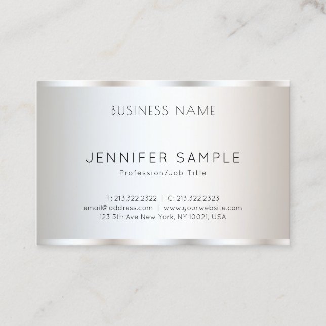 Modern Elegant Simple Design Professional Template Business Card (Front)