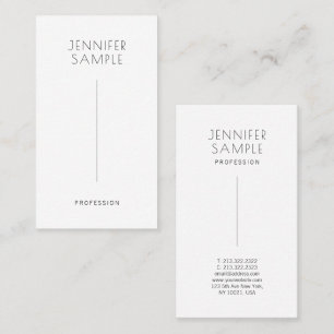 Modern Elegant Simple Design Signature Matte Paper Business Card