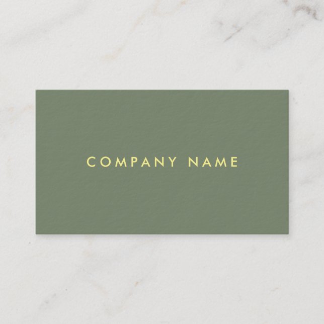 Modern Elegant Simple Design Template Professional Business Card (Front)