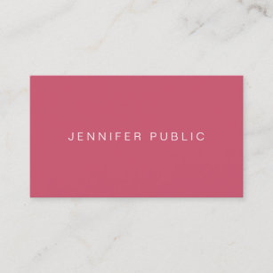 Modern Elegant Simple Design Template Trend Colour Business Card