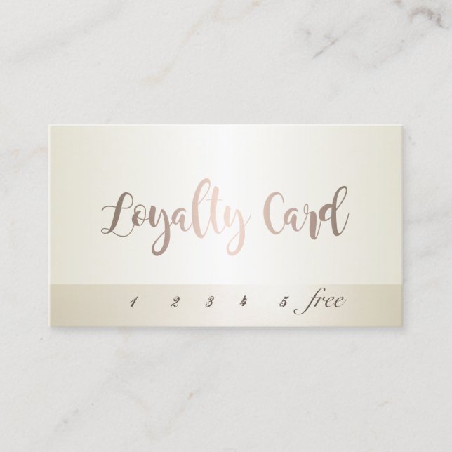 Modern Elegant Simple Loyalty Card (Front)