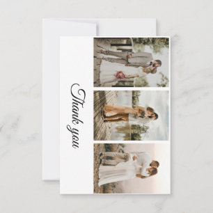 Modern Elegant Simple Minimalist wedding Photo RSVP Card