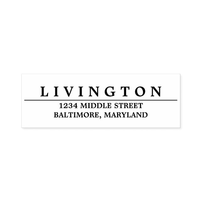 Modern Elegant Simple Self-inking Stamp (Design)