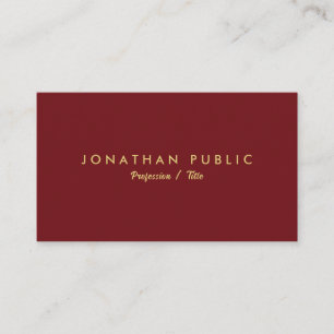 Modern Elegant Simple Template Custom Your Text Business Card