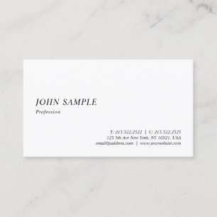 Modern Elegant Simple Template Minimalist Business Card