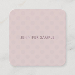 Modern Elegant Simple Template Professional Design Square Business Card