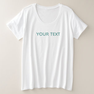 Modern Elegant Simple Template Womens Plus Size T-Shirt