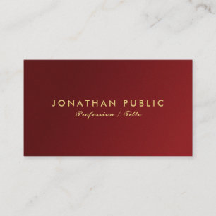 Modern Elegant Simple Template Your Custom Text Business Card