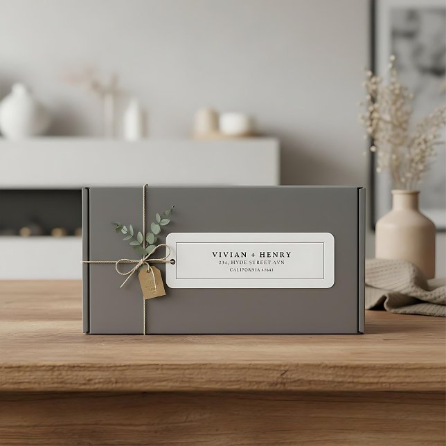  Modern elegant simple typography return address   (Creator Uploaded)