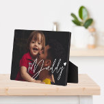 Modern Elegant Single Family Photo Father's Day Plaque<br><div class="desc">A simple photo design with the words "Daddy" in calligraphy. Personalise by adding your photo.</div>