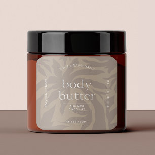 Modern Elegant Skincare Body Butter Product Label
