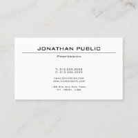 Modern Elegant Sleek Design Professional Plain