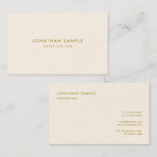 Modern Elegant Small Font Gold Text Template Ocean Business Card