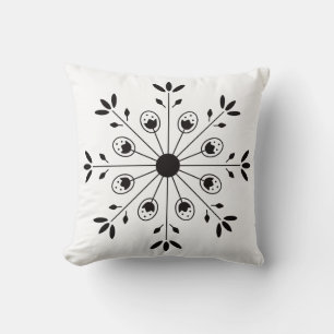 Modern Elegant Snowflake Christmas Simple Cushion