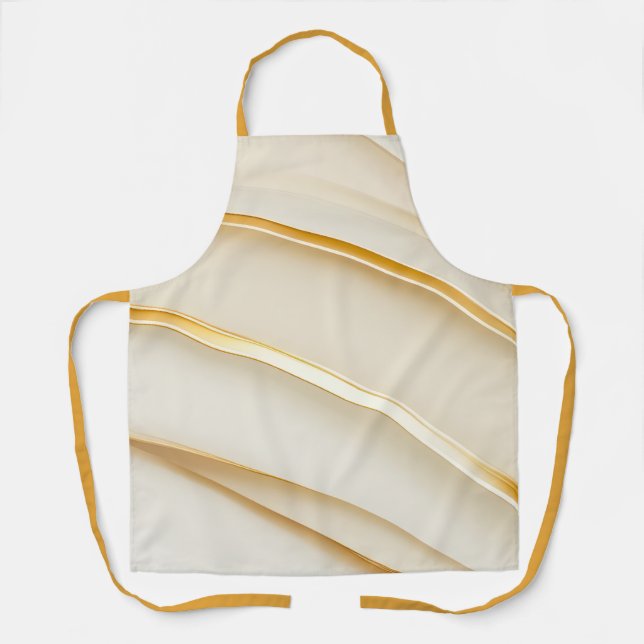 Modern Elegant Soft Cream Simple Apron (Front)