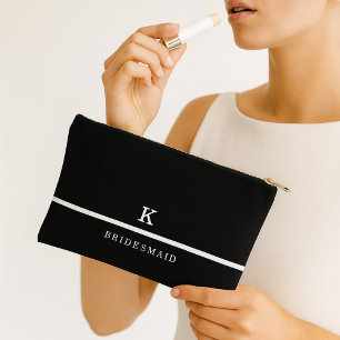 Modern Elegant Sophisticated Bridesmaid Accessory Pouch