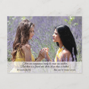 Modern Elegant Spiritual Bible Verse Postcard