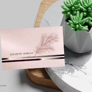 Modern Elegant ,Stripe, Glitter Branch Business Card