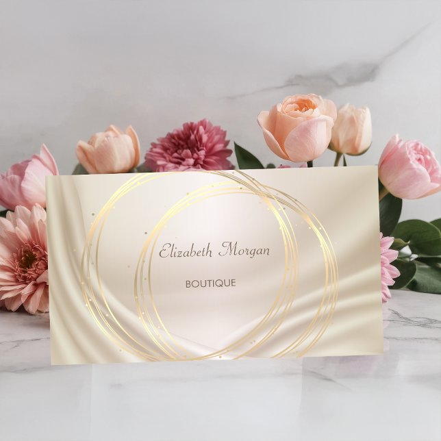 Modern Elegant Stylish Chic Diamonds Lotus  Business Card (Creator Uploaded)