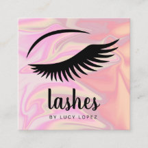 Modern elegant stylish chick holographic lashes