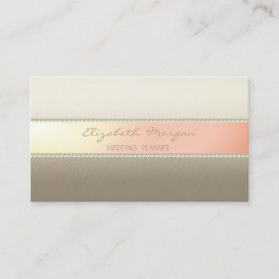 Modern Elegant  Stylish ,Stripes,Pearls Business Card