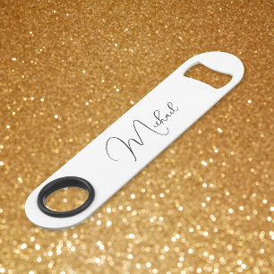 Modern Elegant Stylish Trendy Black Monogrammed