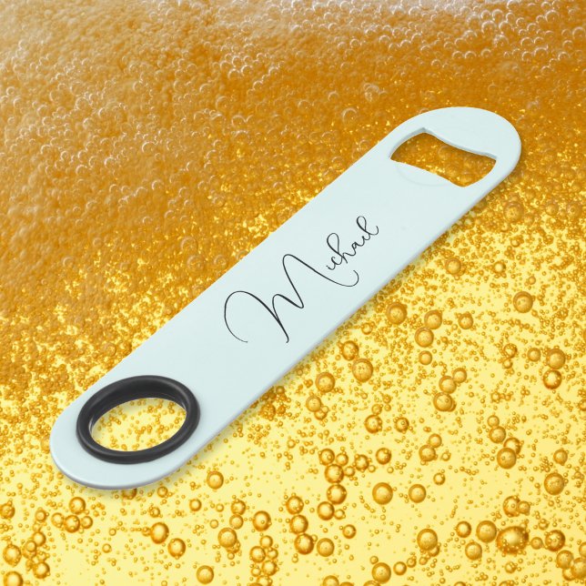 Modern Elegant Stylish Trendy Monogram Aqua Blue  (Modern Elegant Stylish Trendy Monogram Aqua Blue Bar Key)