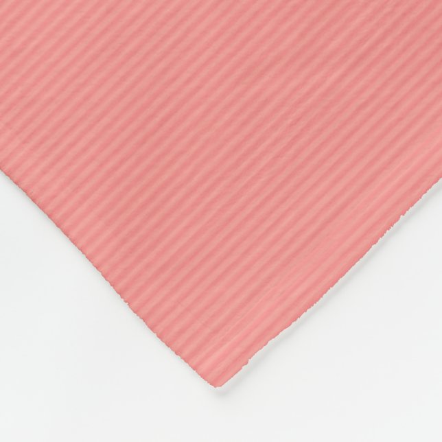 Modern Elegant Template Peach Colour Stripes Mediu Fleece Blanket (Corner)