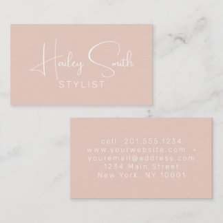 Modern Elegant Terracotta Professional Business Card