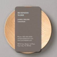 Modern Elegant Texture Brown Consultant