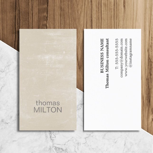 Modern Elegant Texture Consultant Business Card (Creator Uploaded)