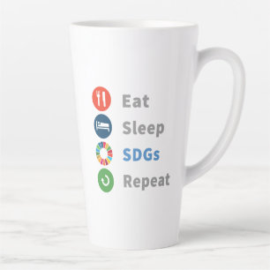 Modern Elegant Trendy Gifts Sustainability 2030 Latte Mug