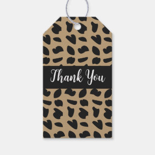 Modern Elegant Trendy Leopard Pattern Gift Tags