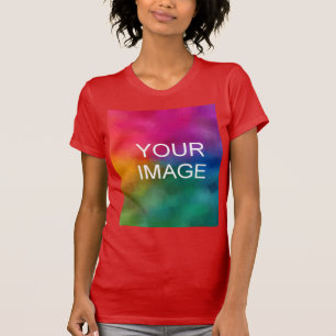 Modern Elegant Trendy Template Upload Your Photo T-Shirt