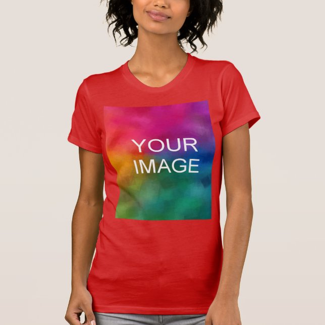 Modern Elegant Trendy Template Upload Your Photo T-Shirt (Front)