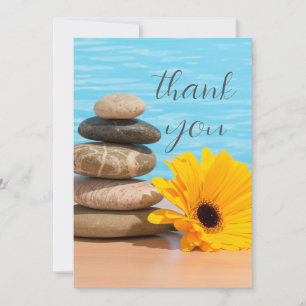 Modern Elegant Tropical Minimalist Simple Message Thank You Card
