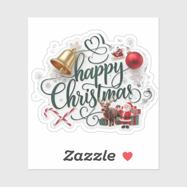 Modern elegant  typography happy christmas  (Sheet)