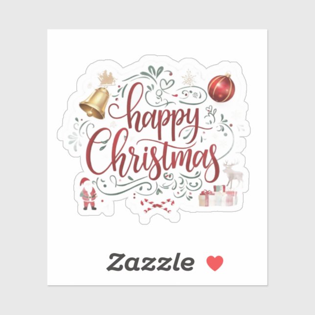 Modern elegant  typography happy christmas  (Sheet)