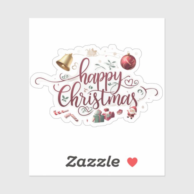 Modern elegant  typography happy christmas  (Sheet)