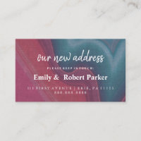Modern Elegant Typography New Address Insert