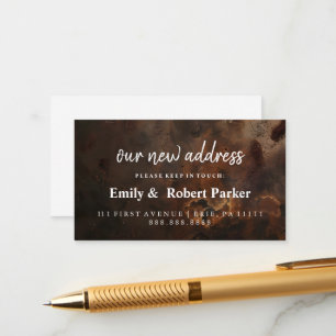 Modern Elegant Typography New Address Insert