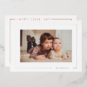 Modern elegant Valentine's Photocard