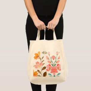 Modern Elegant Watercolor Pink Tote Bag