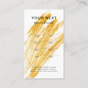 Modern Elegant Wave Glitter Appointment Card