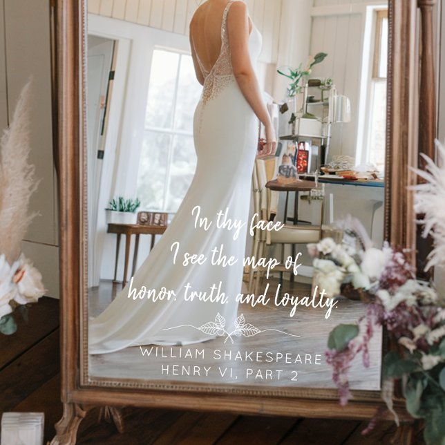 Modern Elegant Wedding Glass Decal Love Quote (Creator Uploaded)