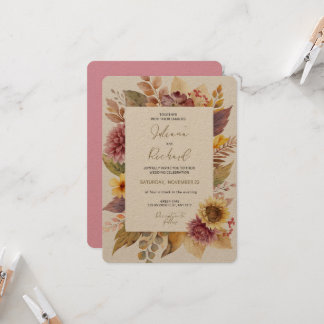 Modern Elegant Wedding Invitation Design 