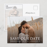 Modern Elegant Wedding Photo Save the Date